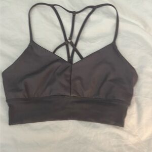 Alo Yoga Lavish Bra - Fog size medium
